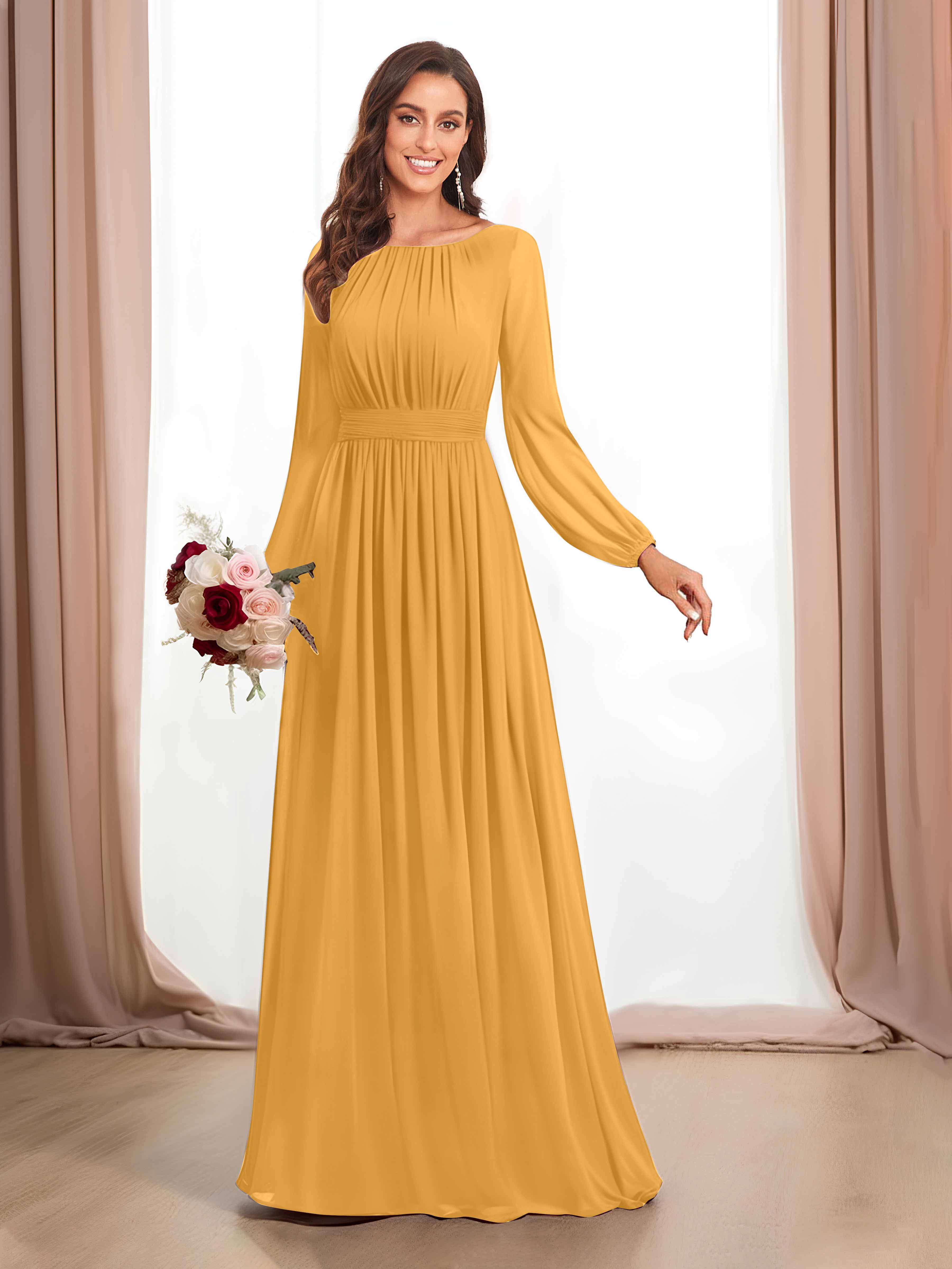 Mustard bridesmaid dress uk best sale