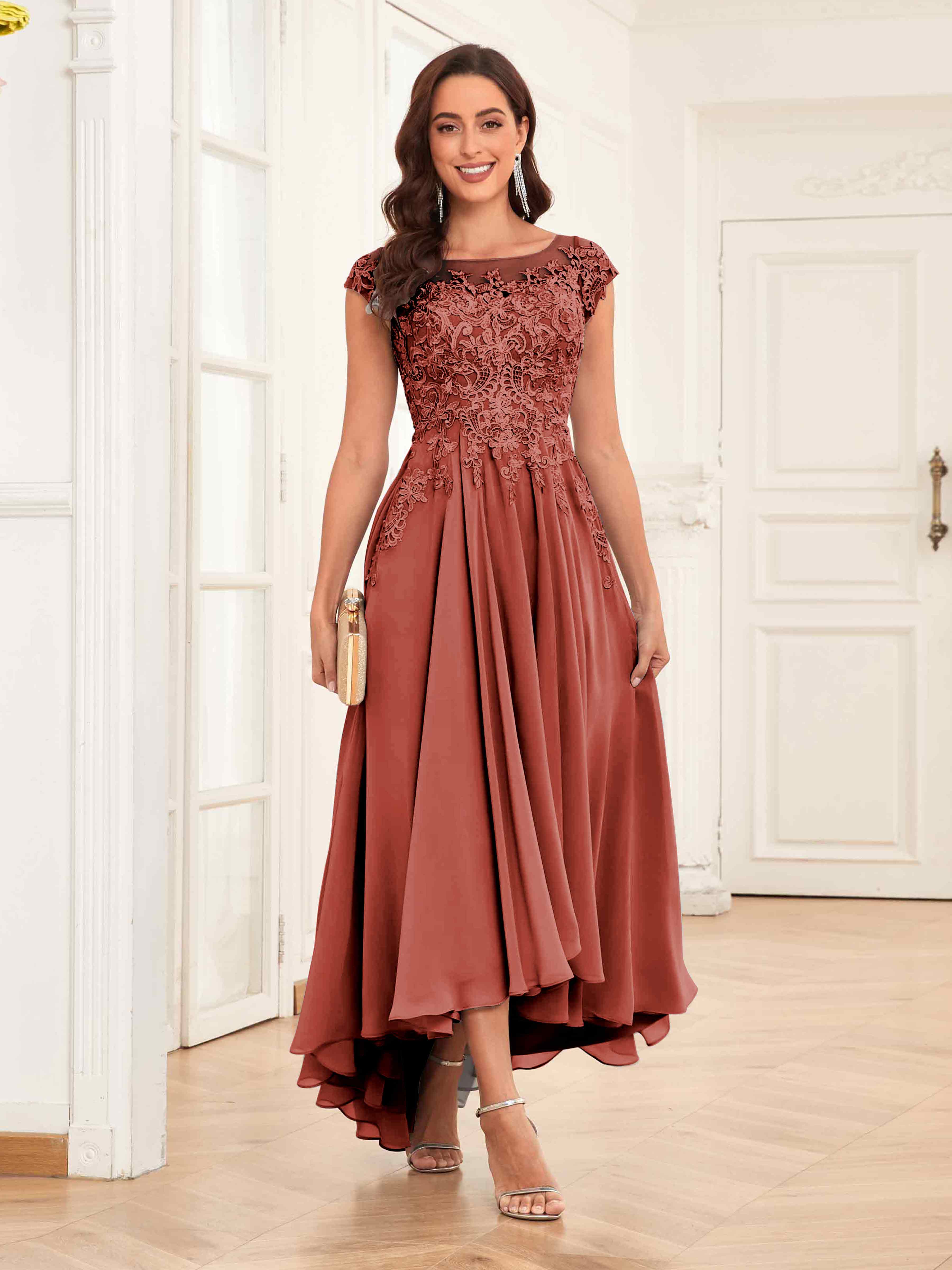 Considerate Customer Service Charming Rust Bridesmaid Dresses