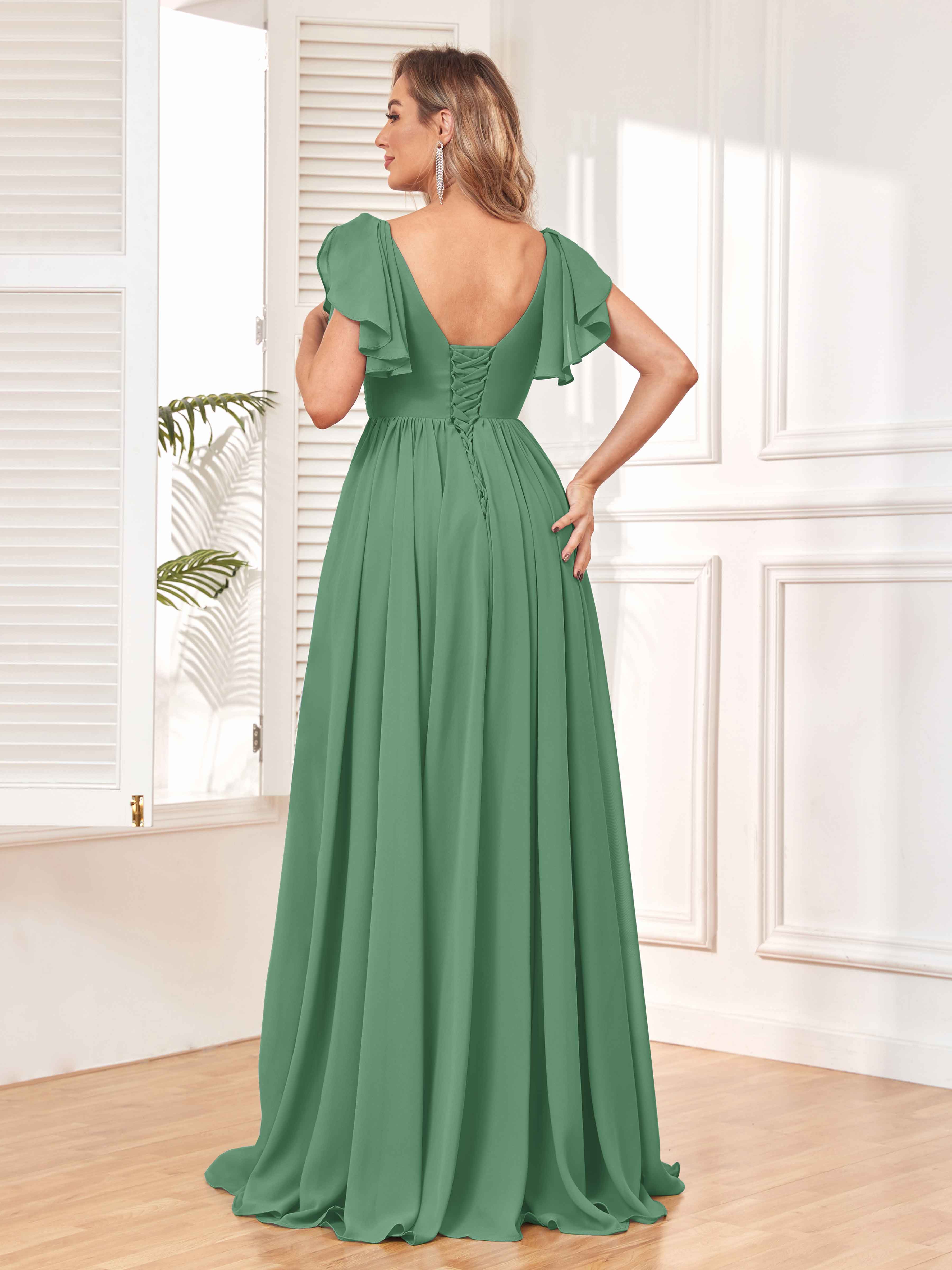 Juniper green store bridesmaid dresses