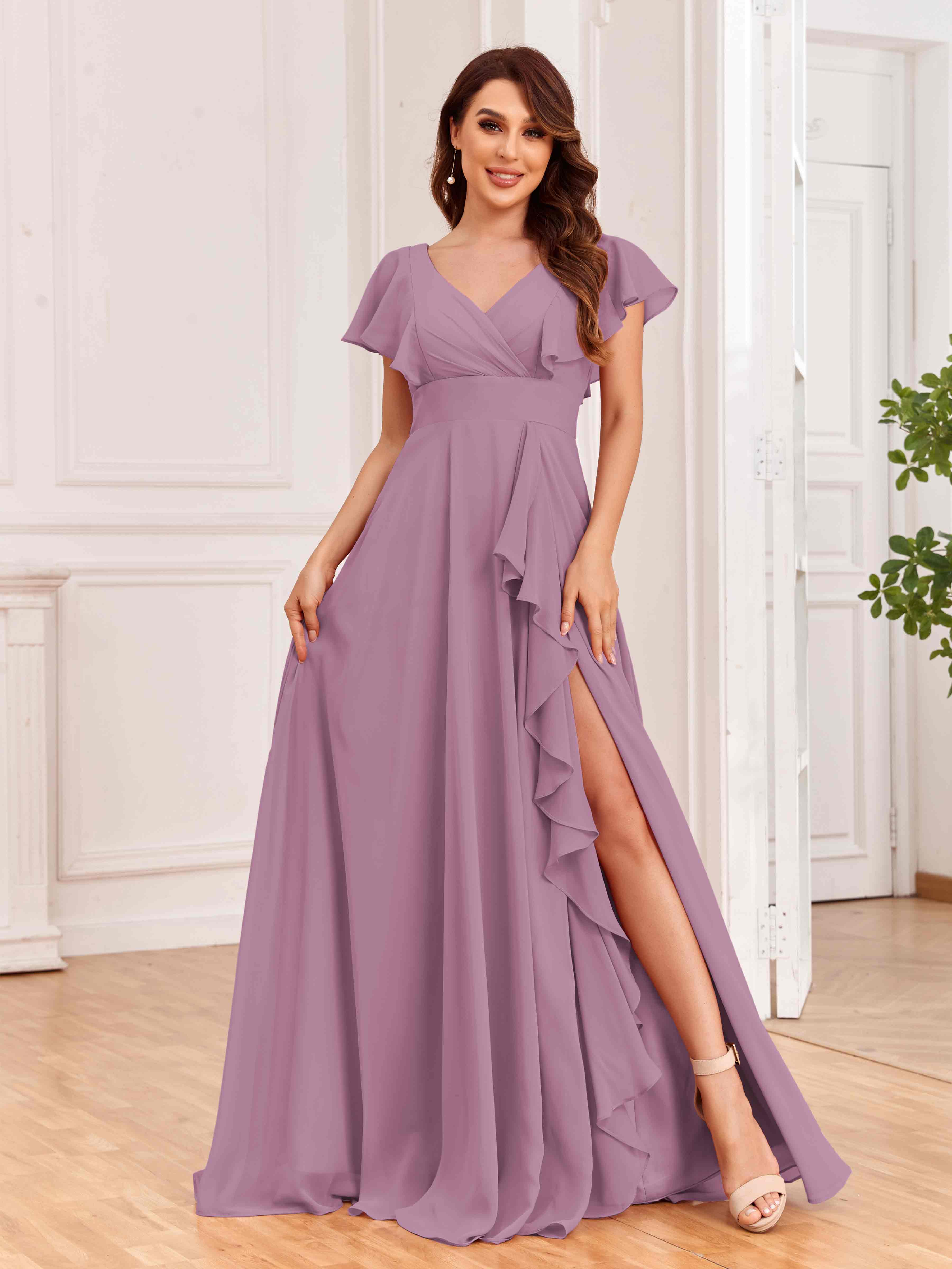 Mauve bridesmaid dress uk best sale