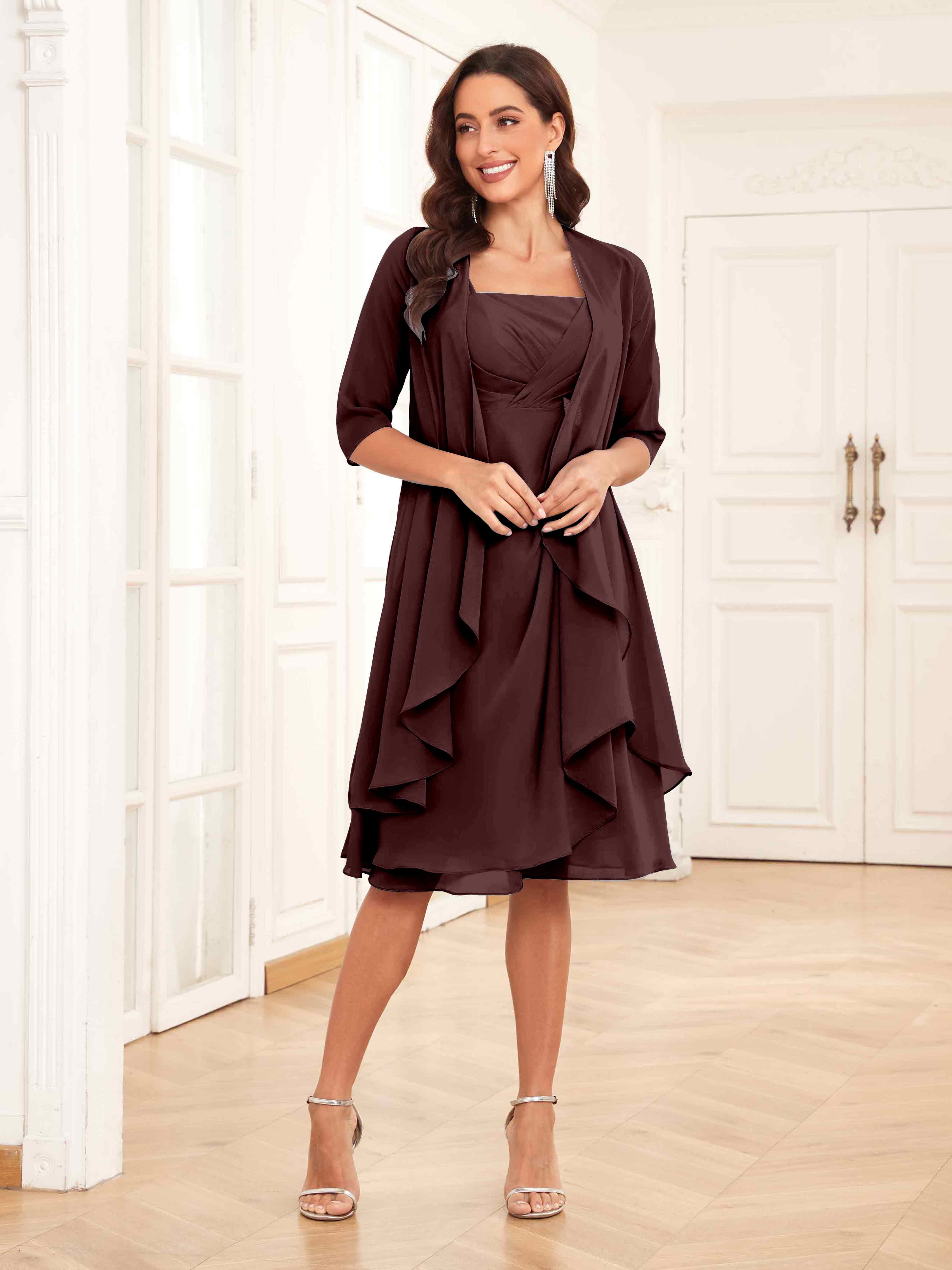 Mother of the bride cocktail length dresses hotsell